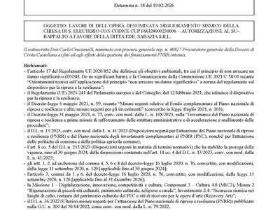 Determina n.18 - PNRR
